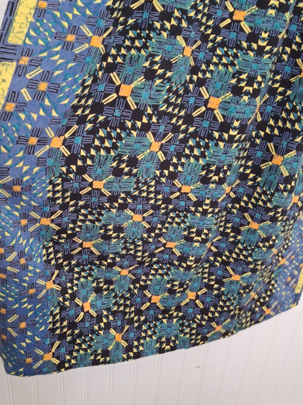 Angie Maxi Dress Sz L Embroidered Beaded Gypsy Boho Festival Hippie 90s Y2K - Picture 4 of 16